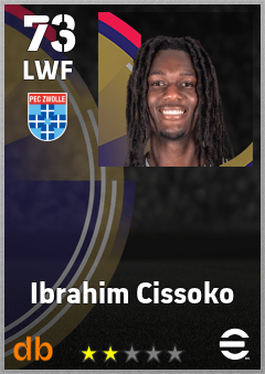 Ibrahim Cissoko — LWF, OVR 73, MAX 73