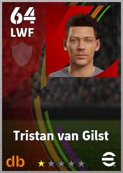 Tristan van Gilst eFootball player card