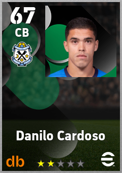 Danilo Cardoso — CB, OVR 67, MAX 67