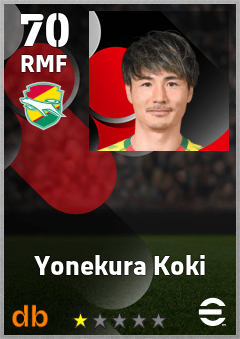 Yonekura Koki — RMF, OVR 70, MAX 70