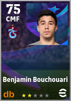 Benjamin Bouchouari — CMF, OVR 75, MAX 75