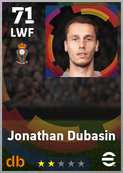 Jonathan Dubasin eFootball player card