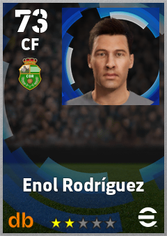 Enol Rodríguez — CF, OVR 73, MAX 73