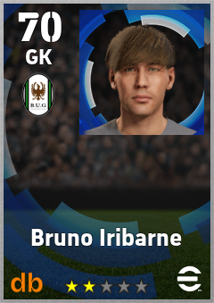 Bruno Iribarne — GK, OVR 70, MAX 70