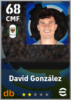 David González — CMF, OVR 68, MAX 68
