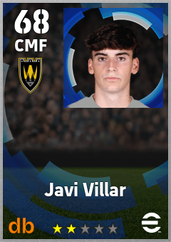 Javi Villar — CMF, OVR 68, MAX 68
