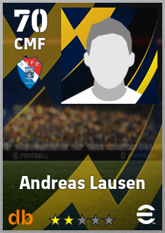 Andreas Lausen — CMF, OVR 70, MAX 70