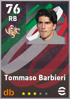 Tommaso Barbieri — RB, OVR 76, MAX 76