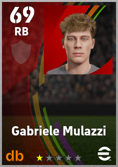 Gabriele Mulazzi — RB, OVR 69, MAX 69