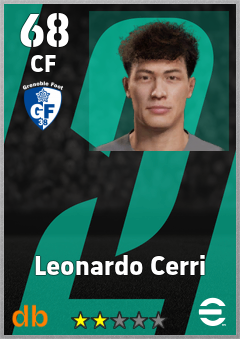 Leonardo Cerri — CF, OVR 68, MAX 68