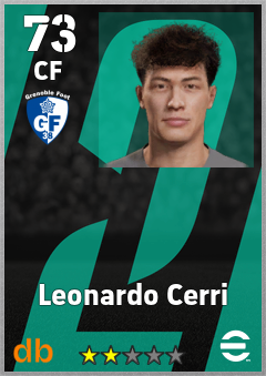 Leonardo Cerri — CF, OVR 73, MAX 73
