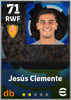 Jesús Clemente — RWF, OVR 71, MAX 71