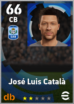 José Luis Català — CB, OVR 66, MAX 66