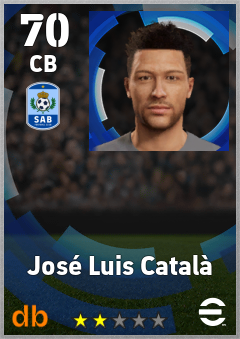 José Luis Català — CB, OVR 70, MAX 70