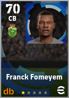 Franck Fomeyem — CB, OVR 70, MAX 70