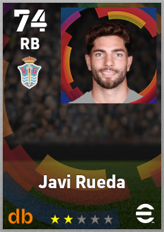 Javi Rueda — RB, OVR 74, MAX 74