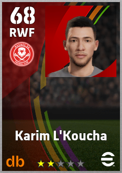 Karim L'Koucha — RWF, OVR 68, MAX 68