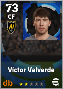 Víctor Valverde — CF, OVR 73, MAX 73