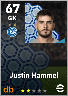 Justin Hammel eFootball player card
