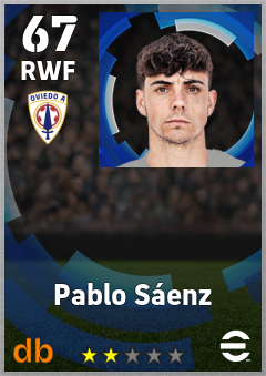 Pablo Sáenz — RWF, OVR 67, MAX 67