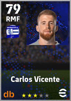 Carlos Vicente — RMF, OVR 79, MAX 79