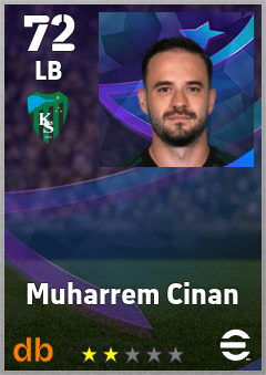 Muharrem Cinan — LB, OVR 72, MAX 72
