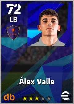 Álex Valle — LB, OVR 72, MAX 72