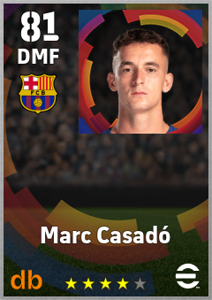 Marc Casadó eFootball player card