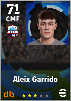 Aleix Garrido — CMF, OVR 71, MAX 71