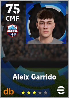 Aleix Garrido — CMF, OVR 75, MAX 75
