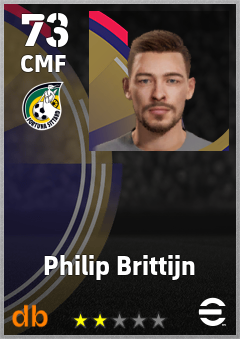 Philip Brittijn — CMF, OVR 73, MAX 73