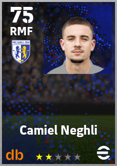 Camiel Neghli — RMF, OVR 75, MAX 75