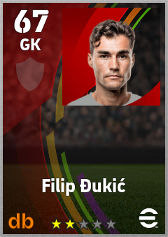 Filip Đukić — GK, OVR 67, MAX 67