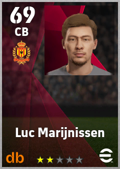 Luc Marijnissen — CB, OVR 69, MAX 69