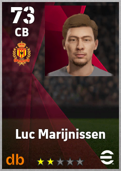Luc Marijnissen — CB, OVR 73, MAX 73