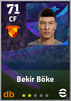 Bekir Böke — CF, OVR 71, MAX 71