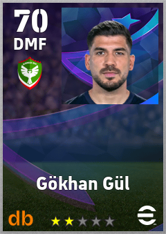 Gökhan Gül — DMF, OVR 70, MAX 70