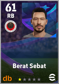 Berat Sebat — RB, OVR 61, MAX 61
