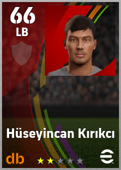 Hüseyincan Kırıkcı — LB, OVR 66, MAX 66