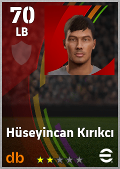 Hüseyincan Kırıkcı — LB, OVR 70, MAX 70