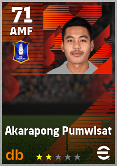 Akarapong Pumwisat eFootball player card