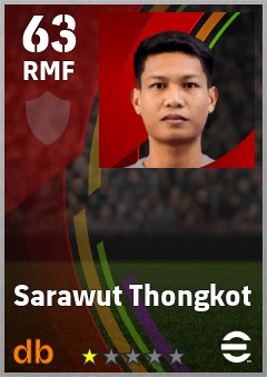 Sarawut Thongkot — RMF, OVR 63, MAX 63