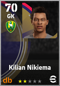 Kilian Nikiema — GK, OVR 70, MAX 70