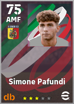 Simone Pafundi — AMF, OVR 75, MAX 75