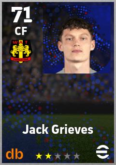 Jack Grieves — CF, OVR 71, MAX 71
