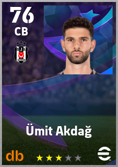 Ümit Akdağ — CB, OVR 76, MAX 76