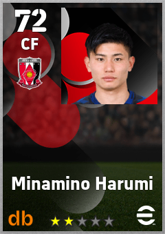 Minamino Harumi — CF, OVR 72, MAX 72