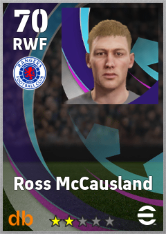 Ross McCausland — RWF, OVR 70, MAX 70