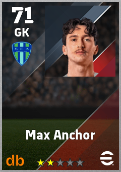 Max Anchor — GK, OVR 71, MAX 71
