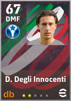 D. Degli Innocenti — DMF, OVR 67, MAX 67